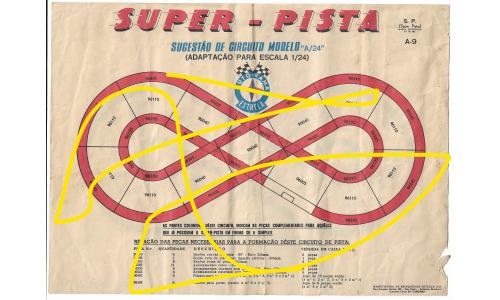 Autorama Estrela - Manual 1960 A-09-B Super Pista